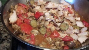 Tomatoes and Chicken Added