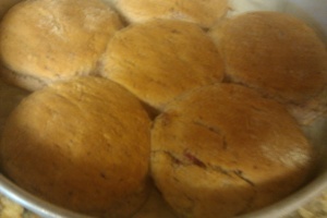 Pumpkin Yeast Biscuits