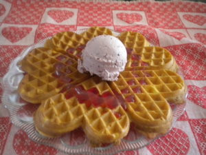 Berry Heart Waffle