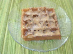  A Hong Kong Waffle spread with Peanut Butter and Sugar