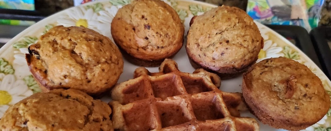 Waffles & Muffins recycled from Oatmeal Raisin Cookies